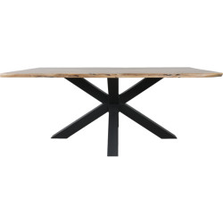 Home67 Eettafel mats 240 cm spinpoot boomstamblad