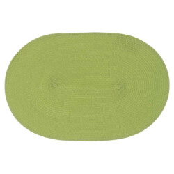 Unique Living placemat daisy ovaal rotan licht 45x30cm