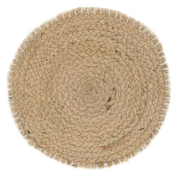 Unique Living placemat moke 40cm Ø ivory