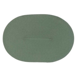 Unique Living placemat daisy ovaal rotan donker 45x30cm