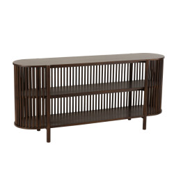 J-Line console 2 planken conie mango hout donker 160x38x75cm