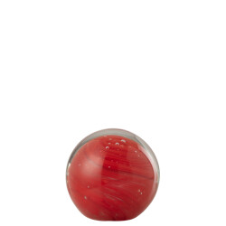 J-Line presse-papier twister rond glas medium 13x13x13.5cm