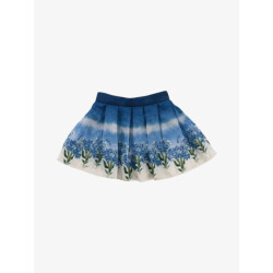 Monnalisa Gonna sfumata flowers mat matelasse fiori st.moritz