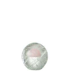 J-Line presse papier bubbel glas large 13.5x13.5x12cm