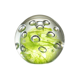 J-Line presse papier luchtbellen glas large 12x12x12cm