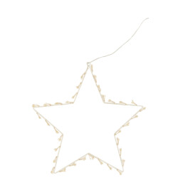 J-Line ster deco led lichtjes metaal large 40x1x40cm