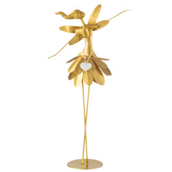 J-Line fee hart label metaal goud large 33x16x76cm