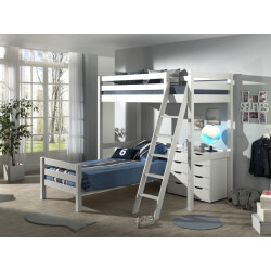 Lucevi pino mezzanine bed 90 x 200 cm pino bed 90 x 200 cm pino