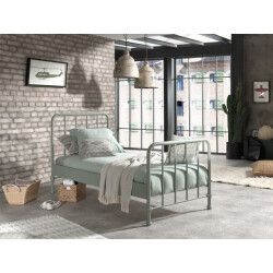 Lucevi bronxx bed 90x200cm olive green