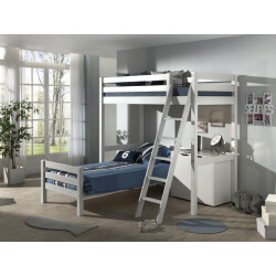 Lucevi pino mezzanine bed 90 x 200 cm pino bed 90 x 200 cm pino