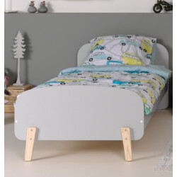 Lucevi kiddy bed 90 x 200 cm cool grey kiddy nachttafel cool grey
