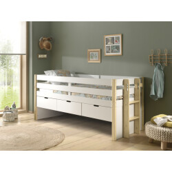 Lucevi margrit kajuitbed met 3 laden 90x200cm -