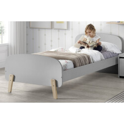 Lucevi kiddy bed 90 x 200 cm cool grey kiddy nachttafel cool grey kiddy