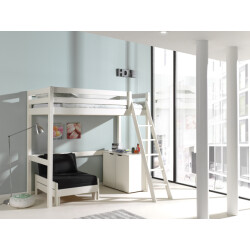 Lucevi pino mezzanine bed 90 x 200 cm pino commode 2 deuren pino