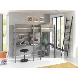 Lucevi pino hoogslaper + bureau 1400x200 cm -