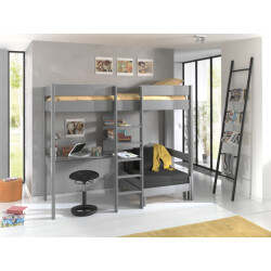 Lucevi pino hoogslaper + bureau + fauteuil 90x200 cm -