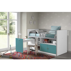 Lucevi bonny 91 halfhoogslaper 90x200cm turquoise