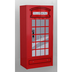 Lucevi carbeds london bus kleerkast 190x89x56cm -