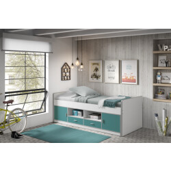 Lucevi bonny 90 kajuitbed 90x200cm turquoise