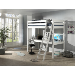 Lucevi pino mezzanine bed 90 x 200 cm pino bureau voor mezzanine 90/140cm