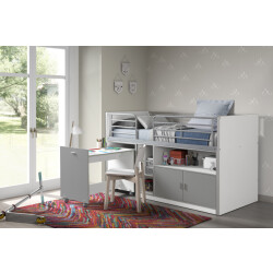 Lucevi bonny 91 halfhoogslaper 90x200cm zilver