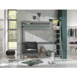 Lucevi pino mezzanine bed 90 x 200 cm pino mezzanine bed met zetelbed