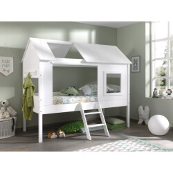Lucevi charlotte huisbed 90 x 200 cm lattenbodem rollend 16 latten 90 x