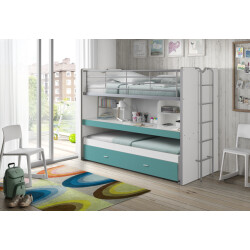 Lucevi bonny stapelbed 90x200cm turquoise