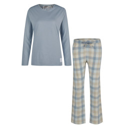 By Louise Dames pyjama set lang flanel geruit