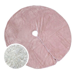 Unique Living treeskirt coby 110cm Ø old pink kerstboomkleed