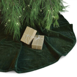 Unique Living treeskirt kelsey 120Øcm dark green kerstboomkleed