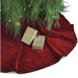 Unique Living treeskirt kelsey 120Øcm red kerstboomkleed