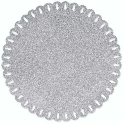 Unique Living | placemat xmas | rond | polyester | | Ø38cm