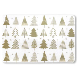 Unique Living placemat xmas tree 30x45cm gold