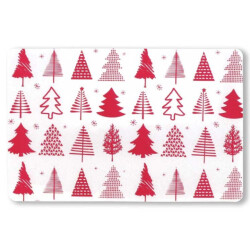 Unique Living placemat xmas tree 30x45cm red
