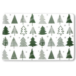 Unique Living placemat xmas tree 30x45cm dark green