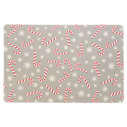 Unique Living placemat xmas lollipop 30x45cm silver