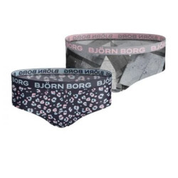 Björn Borg Björn borg meisjes hipster 2-pack – zacht katoen – panterprint & geometrisch