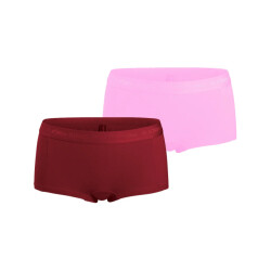 Björn Borg Björn borg meisjes minishorts 2-pack – zacht katoen – bordeaux & licht