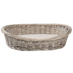 Clayre & Eef Hondenmand 74x57x19 cm rotan ovaal hondenbed
