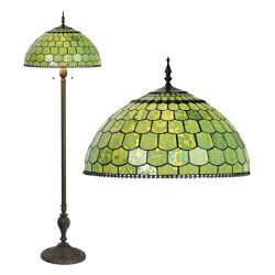 LumiLamp Tiffany vloerlamp Ø 51x165 cm glas staande lamp
