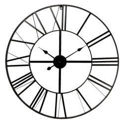 Clayre & Eef Wandklok Ø 80 cm metaal rond muurklok