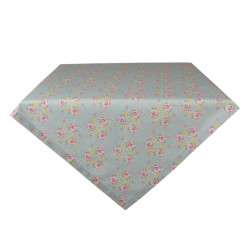 Clayre & Eef Tafelkleed 100x100 cm roze katoen vierkant bloemen