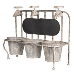 Clayre & Eef Planthouder 42x15x33 cm ijzer rechthoek bloempot