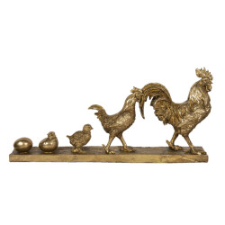 Clayre & Eef Beeld haan 59x10x27 cm polyresin haan woonaccessoires