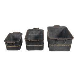 Clayre & Eef Planthouder 45x32x20 cm ijzer rechthoek planthouder