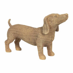 Clayre & Eef Decoratie beeld hond 39x14x24 cm kunststof