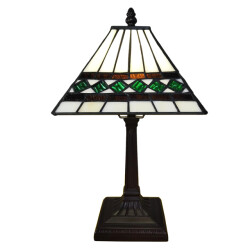LumiLamp Tiffany tafellamp 20x20x34 cm kunststof glas tiffany bureaulamp
