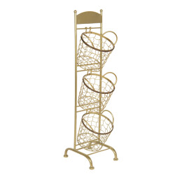 Clayre & Eef Mandenrek 30x25x98 cm ijzer keukenrek