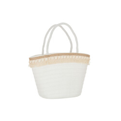 J-Line strandtas schelpen schelpen papier 49x10x49cm